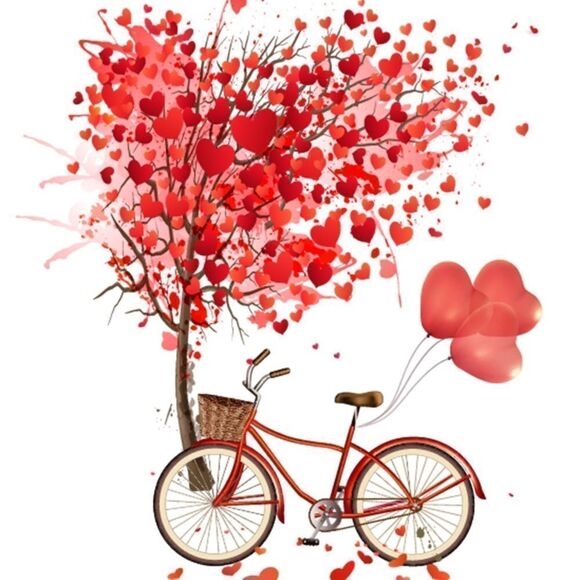 Love Tree & Bicycle ❤️ Print - Picture 3 of 3